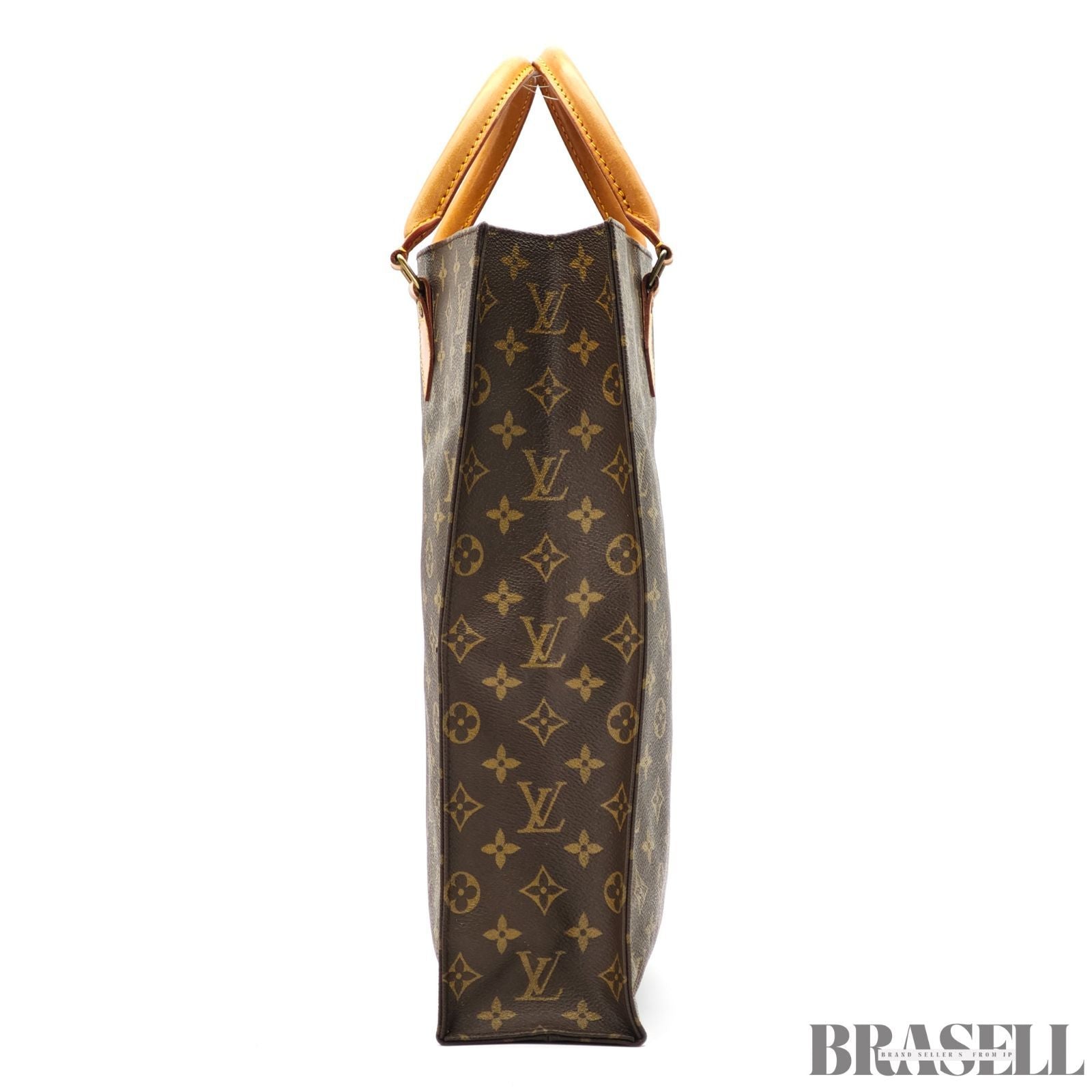 LOUIS VUITTON Monogram Sac Plat M51140 Vertical Tote Bag【ImportFeeFREE】
