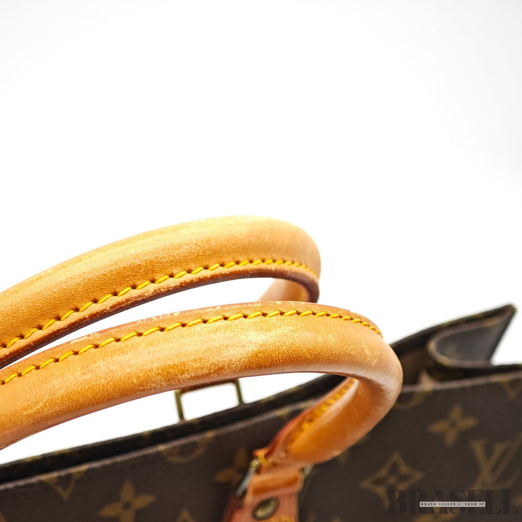 LOUIS VUITTON Monogram Sac Plat M51140 Vertical Tote Bag【ImportFeeFREE】