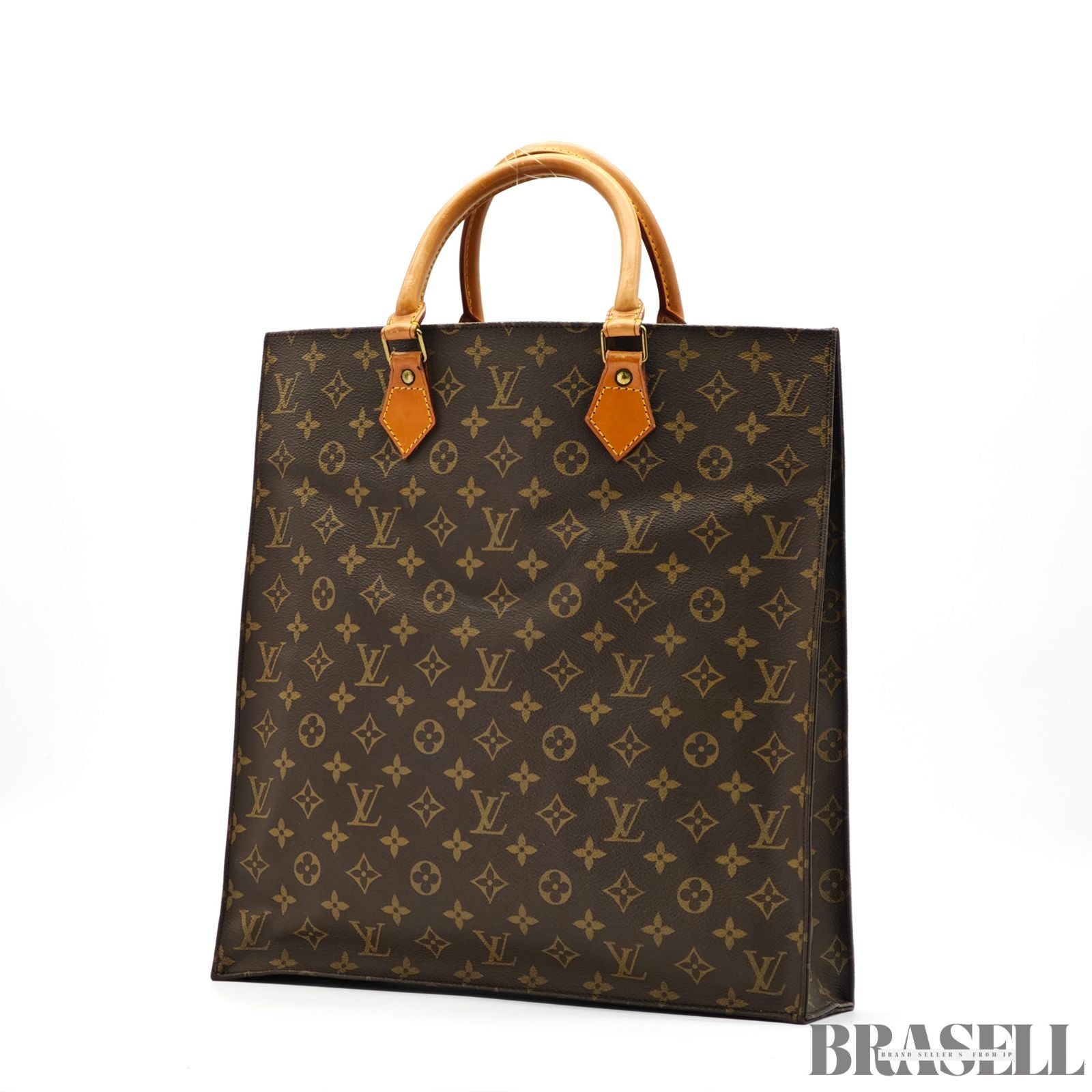 LOUIS VUITTON Monogram Sac Plat M51140 Vertical Tote Bag【ImportFeeFREE】