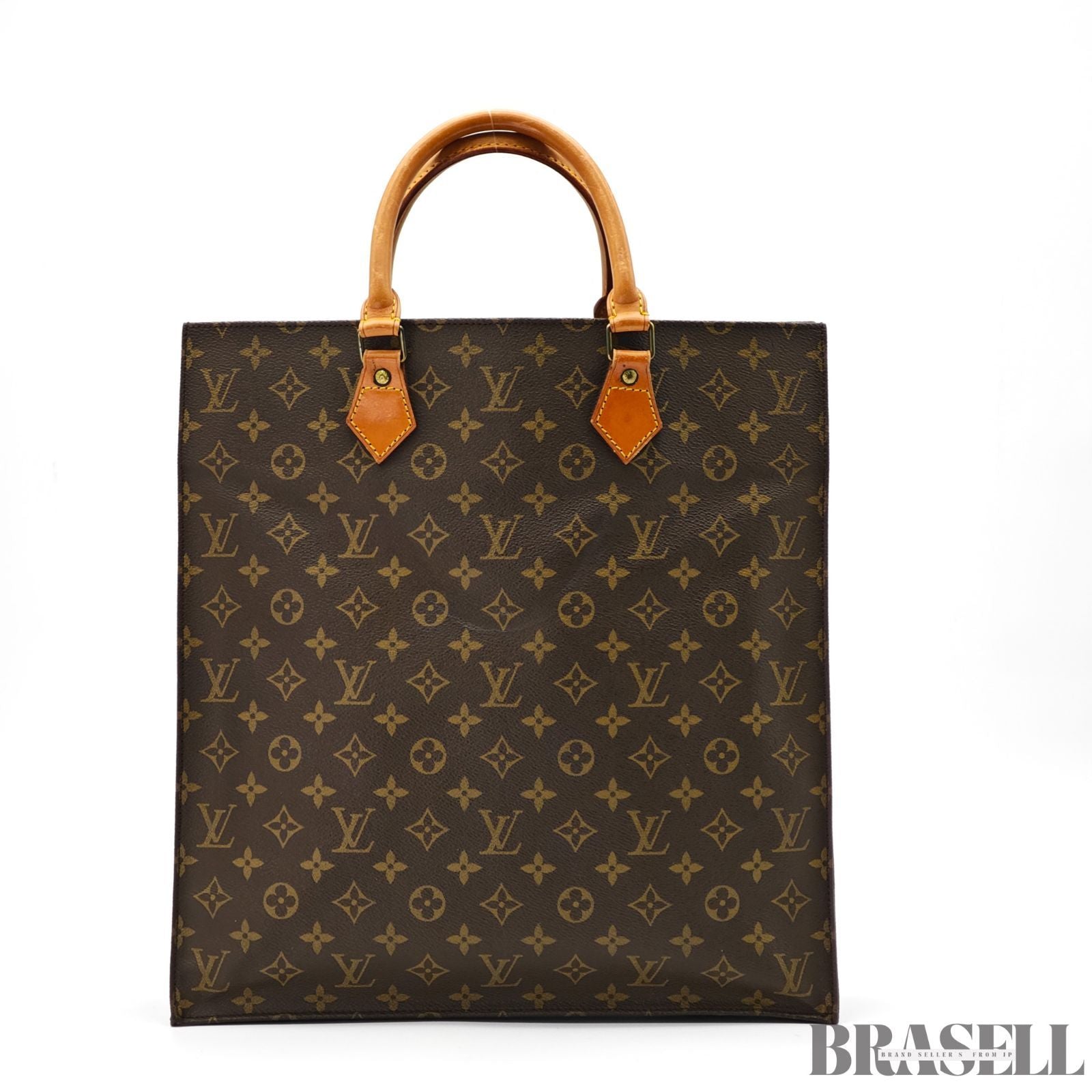 LOUIS VUITTON Monogram Sac Plat M51140 Vertical Tote Bag【ImportFeeFREE】