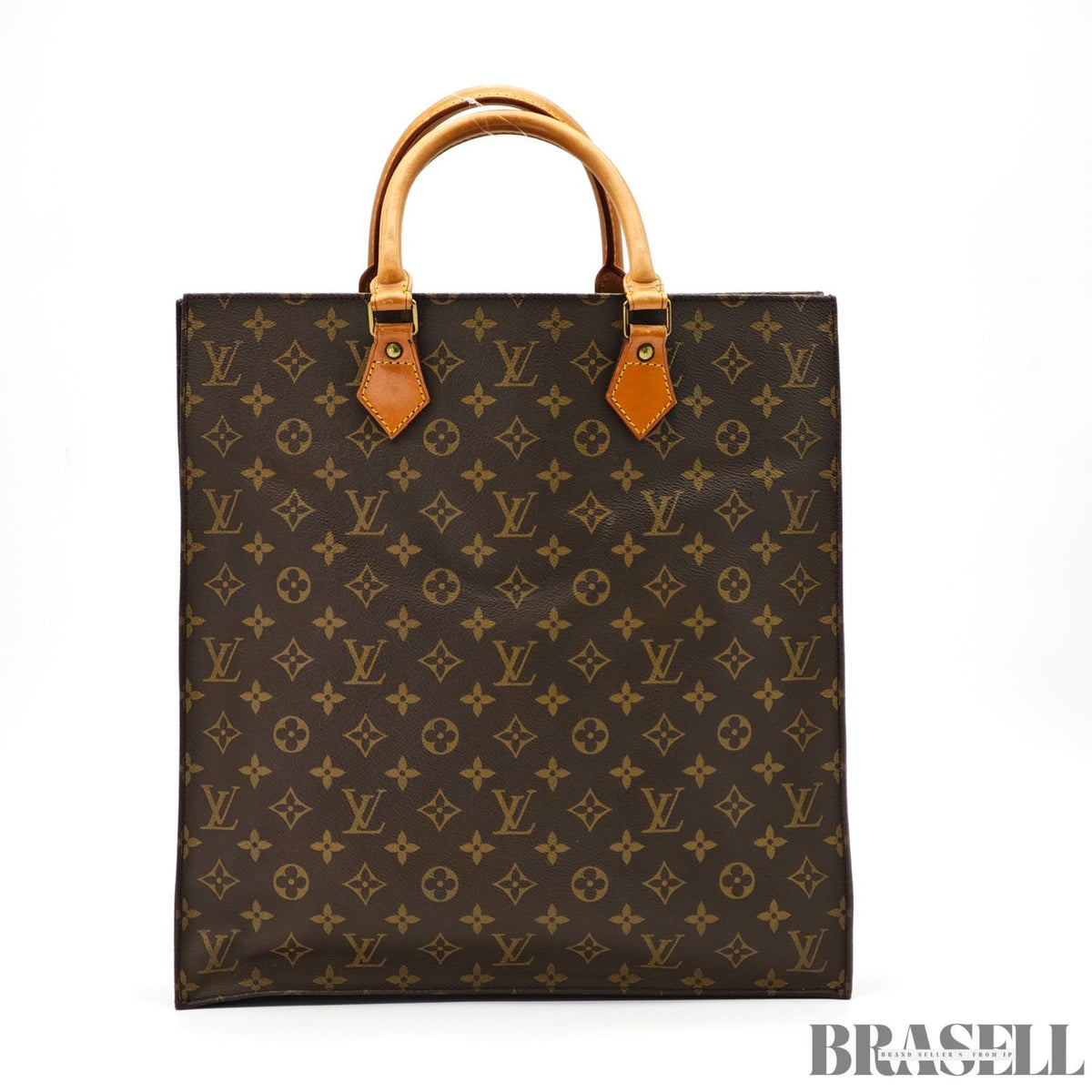 LOUIS VUITTON Monogram Sac Plat M51140 Vertical Tote Bag【ImportFeeFREE】
