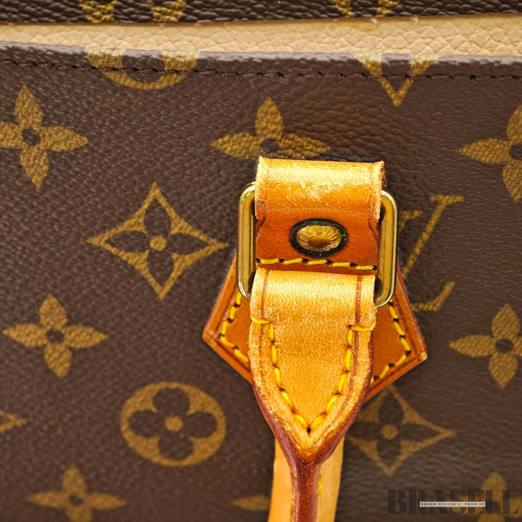 LOUIS VUITTON Monogram Sac Plat M51140 Vertical Tote Bag【ImportFeeFREE】