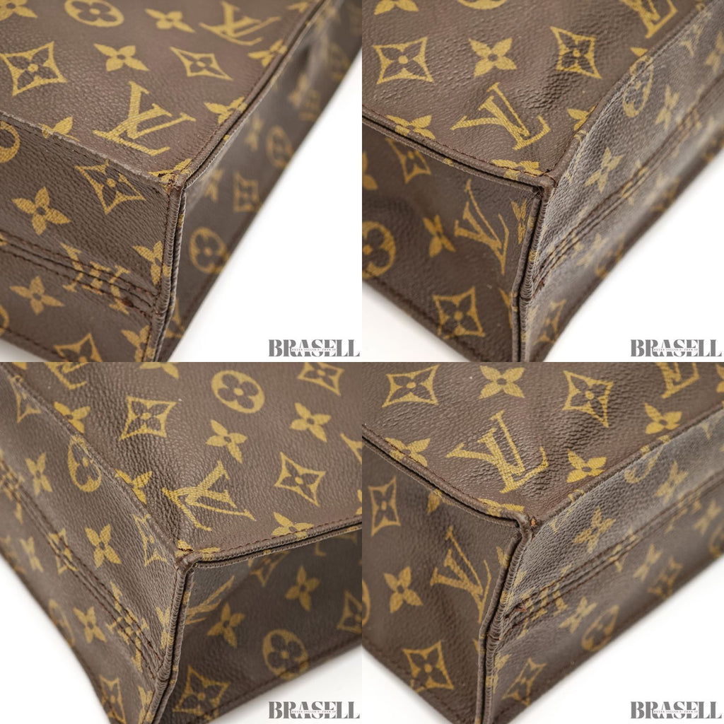 LOUIS VUITTON Monogram Sac Plat M51140 Vertical Tote Bag【ImportFeeFREE】