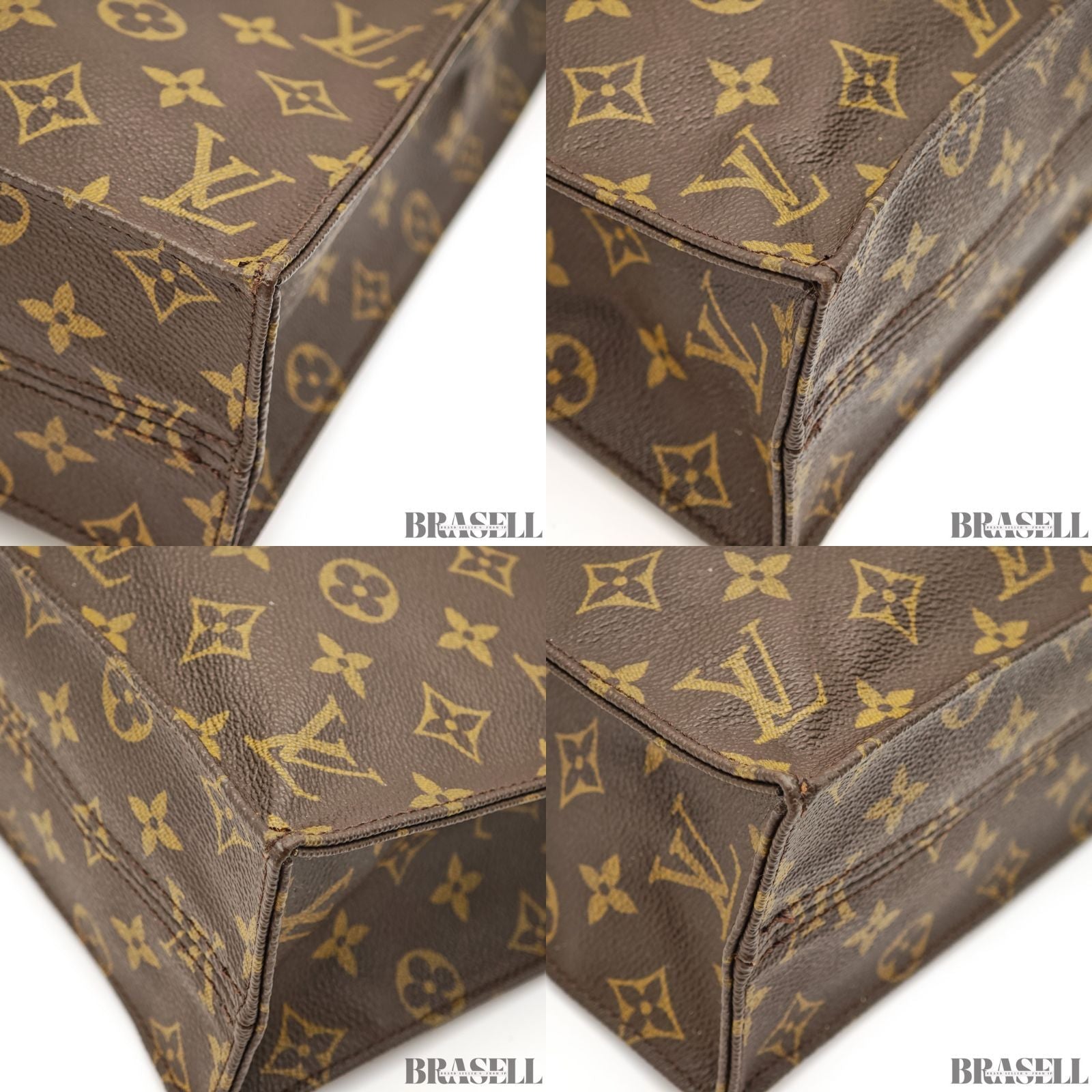 LOUIS VUITTON Monogram Sac Plat M51140 Vertical Tote Bag【ImportFeeFREE】