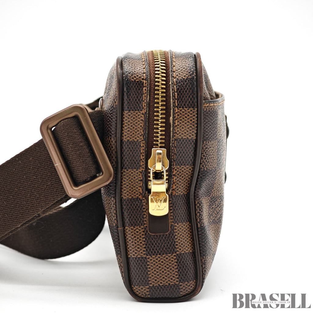 LOUIS VUITTON Damier Ebene Brooklyn Bumbag N41101 Brown【ImportFeeFREE】