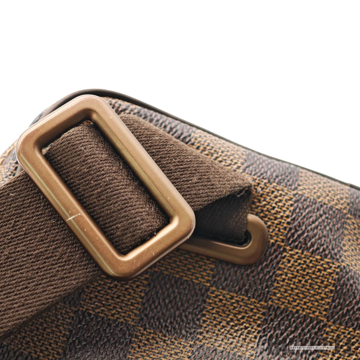 LOUIS VUITTON Damier Ebene Brooklyn Bumbag N41101 Brown【ImportFeeFREE】