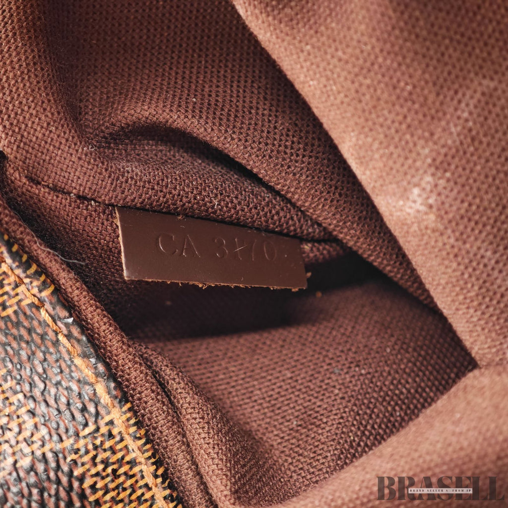 LOUIS VUITTON Damier Ebene Brooklyn Bumbag N41101 Brown【ImportFeeFREE】