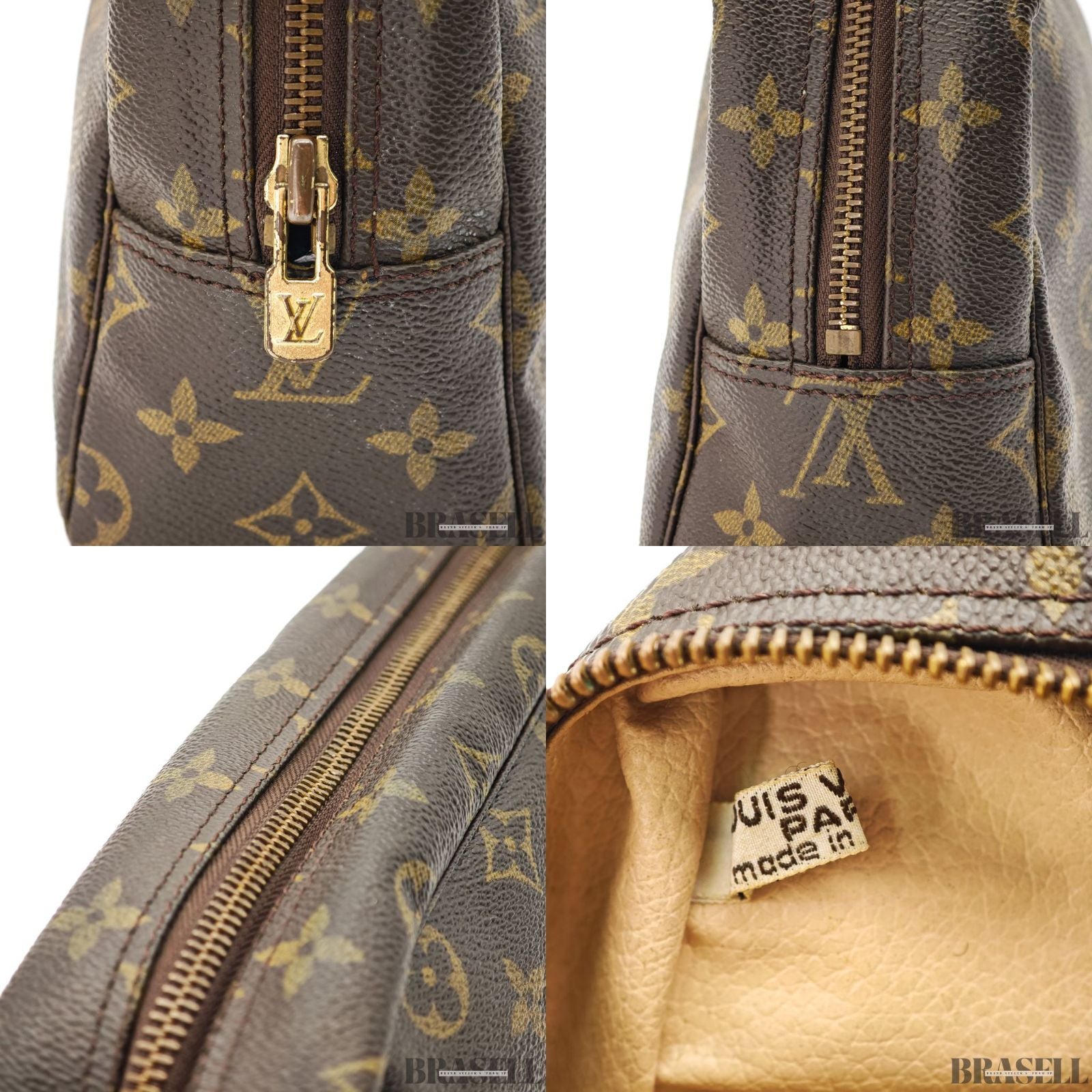 LOUIS VUITTON Trousseau Toilette 28 M47522 Monogram Brown【ImportFeeFREE】