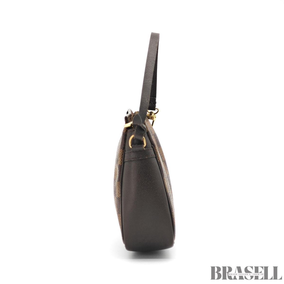 LOUIS VUITTON Trousse Makeup Hand Bag Poach Damier Ebene【ImportFeeFREE】