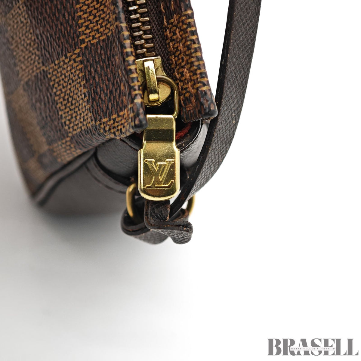 LOUIS VUITTON Trousse Makeup Hand Bag Poach Damier Ebene【ImportFeeFREE】