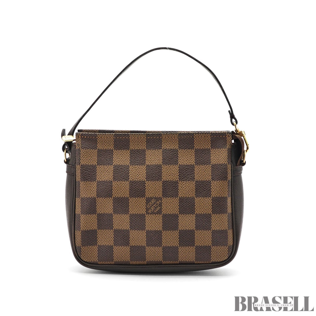 LOUIS VUITTON Trousse Makeup Hand Bag Poach Damier Ebene【ImportFeeFREE】