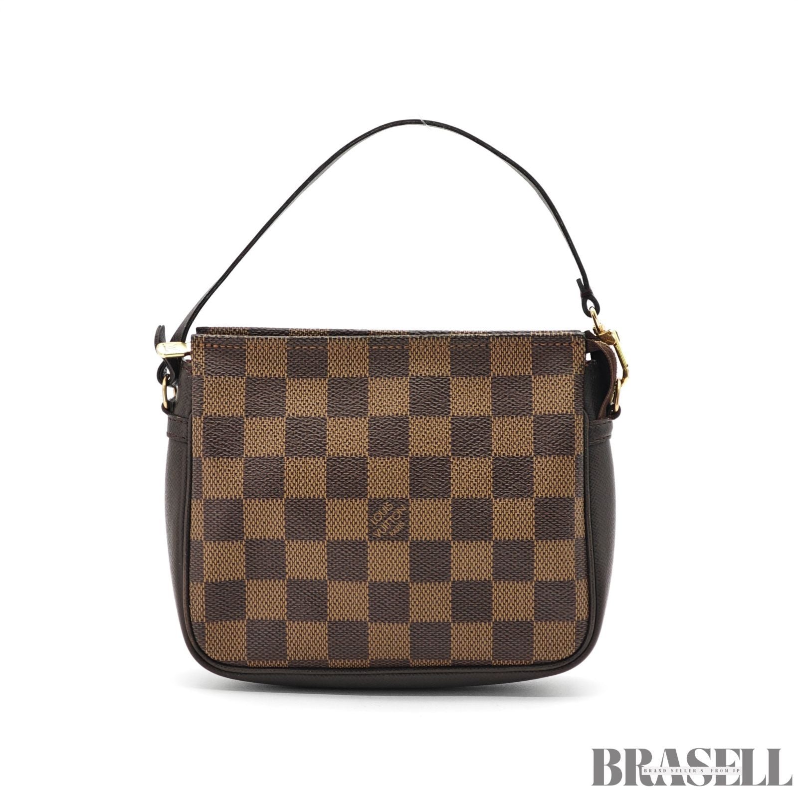 LOUIS VUITTON Trousse Makeup Hand Bag Poach Damier Ebene【ImportFeeFREE】