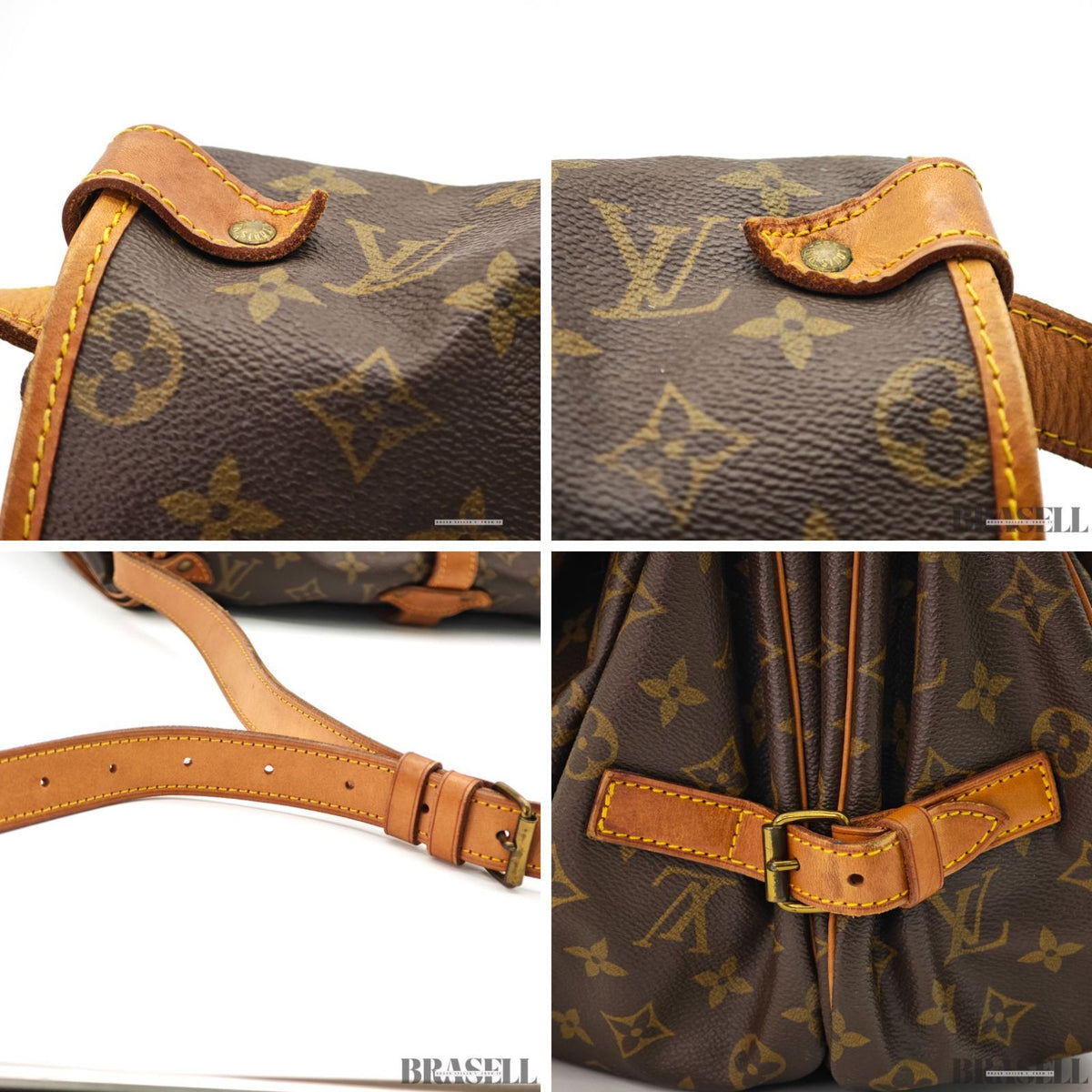 LOUIS VUITTON Saumur 35 Shoulder Bag Monogram M42254【ImportFeeFREE】