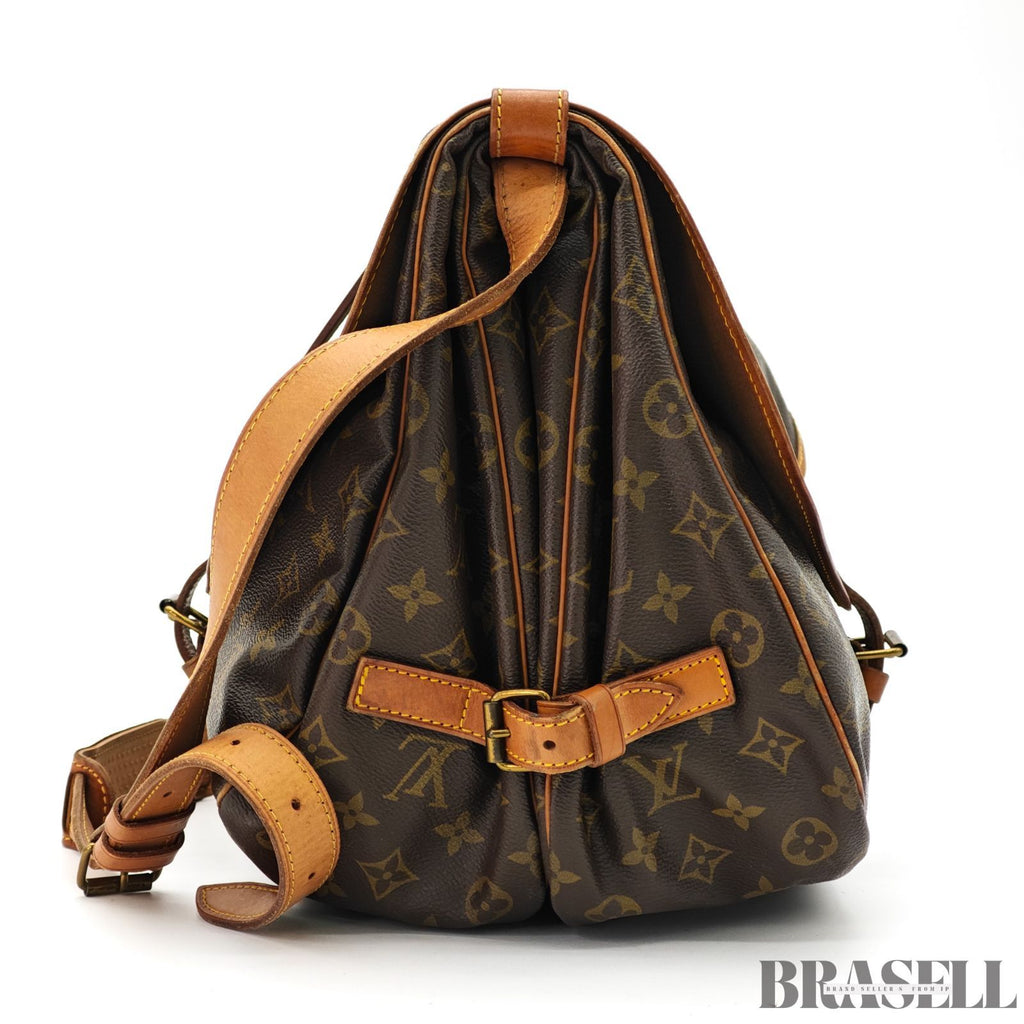 LOUIS VUITTON Saumur 35 Shoulder Bag Monogram M42254【ImportFeeFREE】