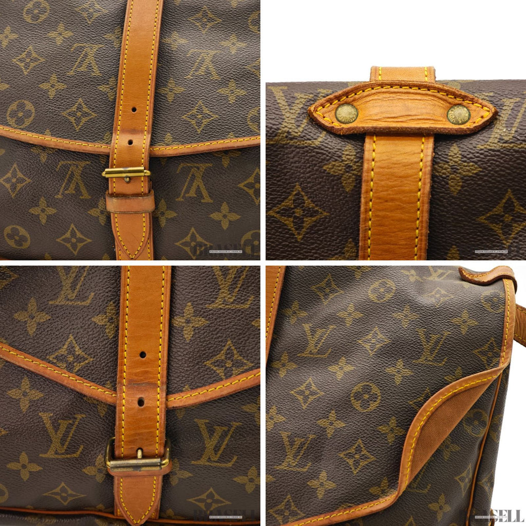LOUIS VUITTON Saumur 35 Shoulder Bag Monogram M42254【ImportFeeFREE】