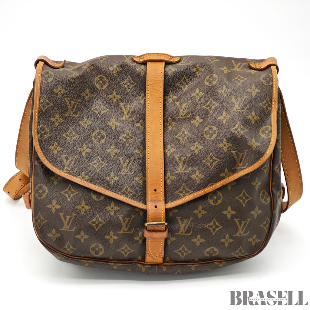 LOUIS VUITTON Saumur 35 Shoulder Bag Monogram M42254【ImportFeeFREE】