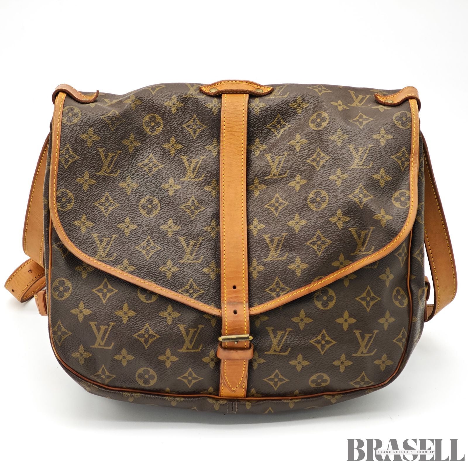 LOUIS VUITTON Saumur 35 Shoulder Bag Monogram M42254【ImportFeeFREE】