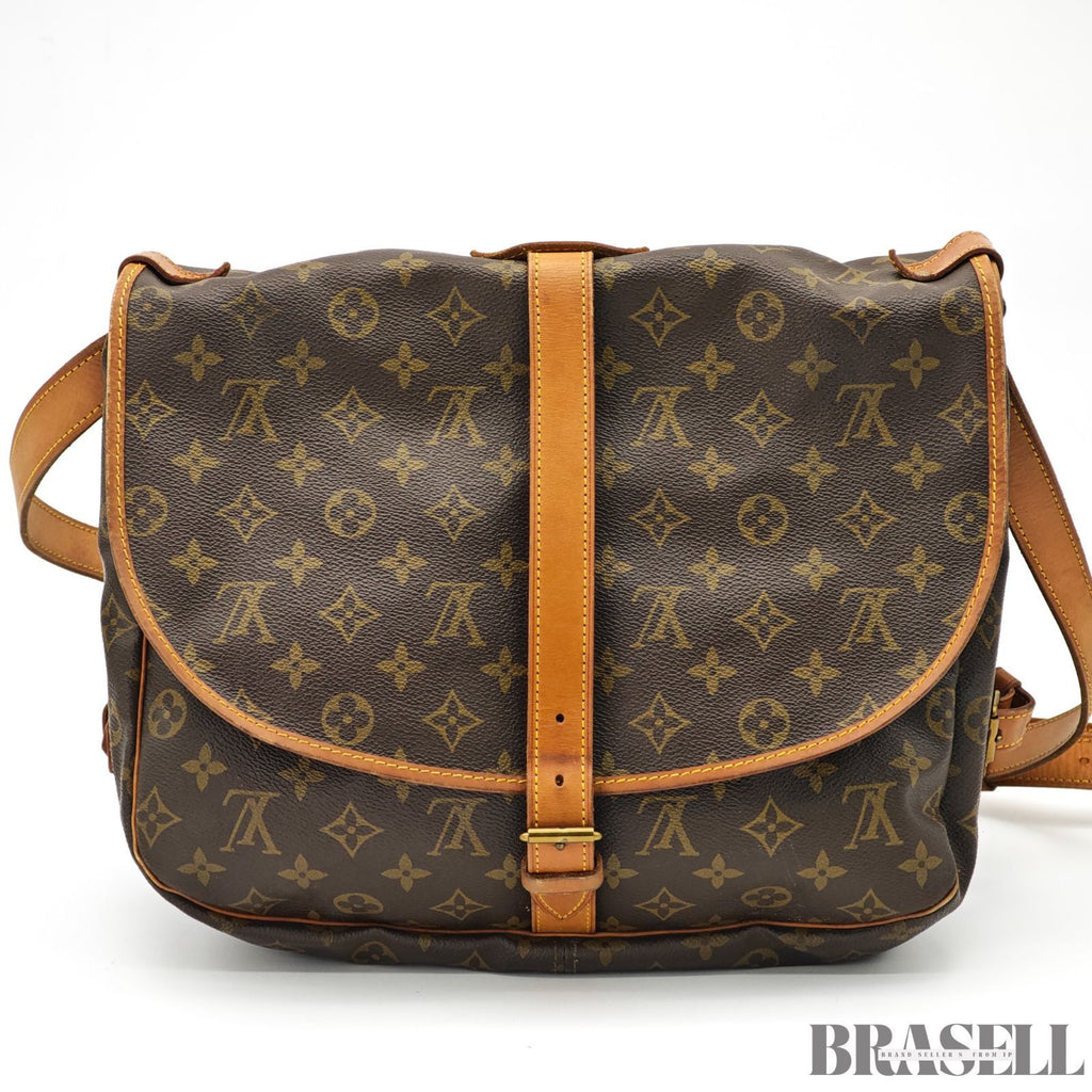 LOUIS VUITTON Saumur 35 Shoulder Bag Monogram M42254【ImportFeeFREE】