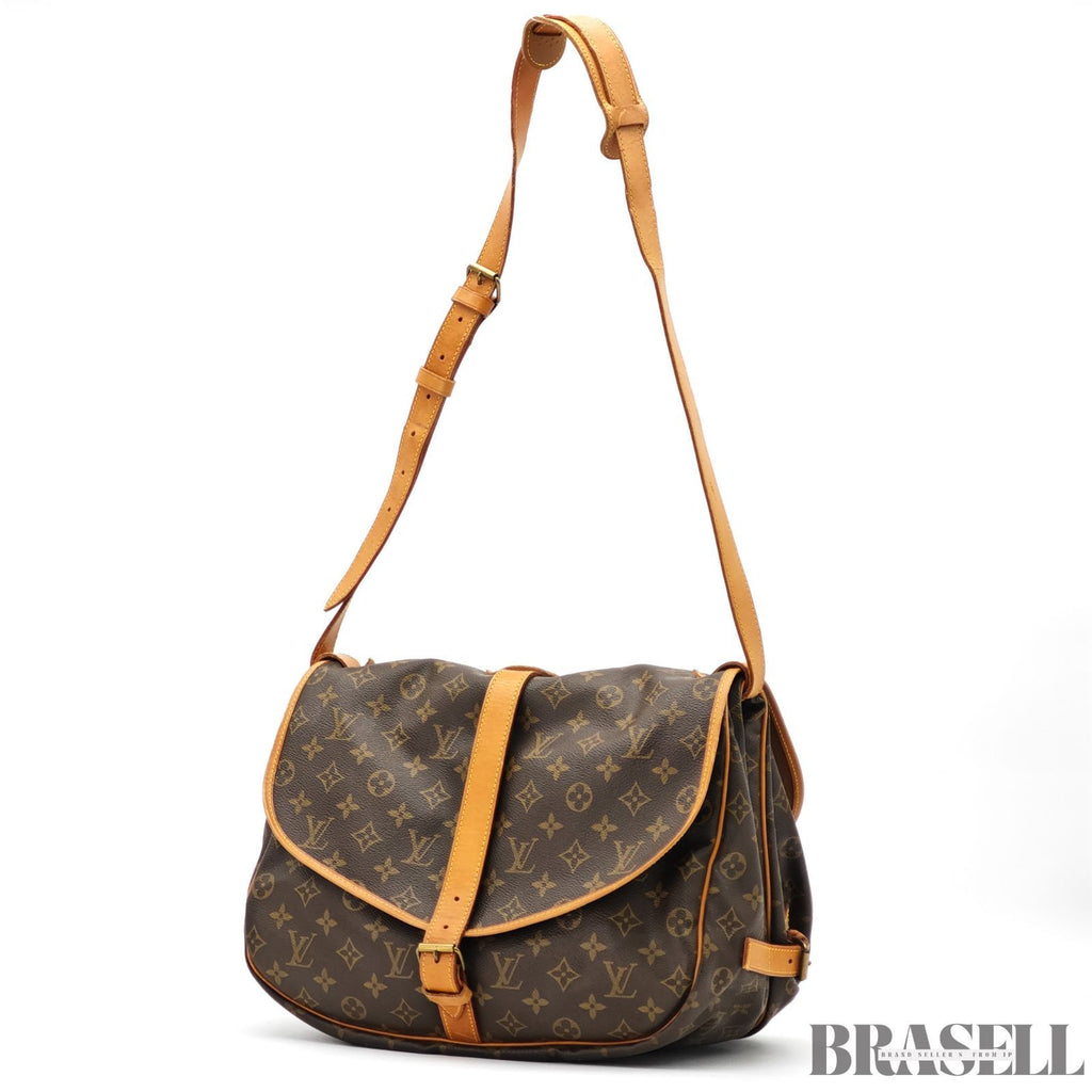 LOUIS VUITTON Saumur 35 Shoulder Bag Monogram M42254【ImportFeeFREE】