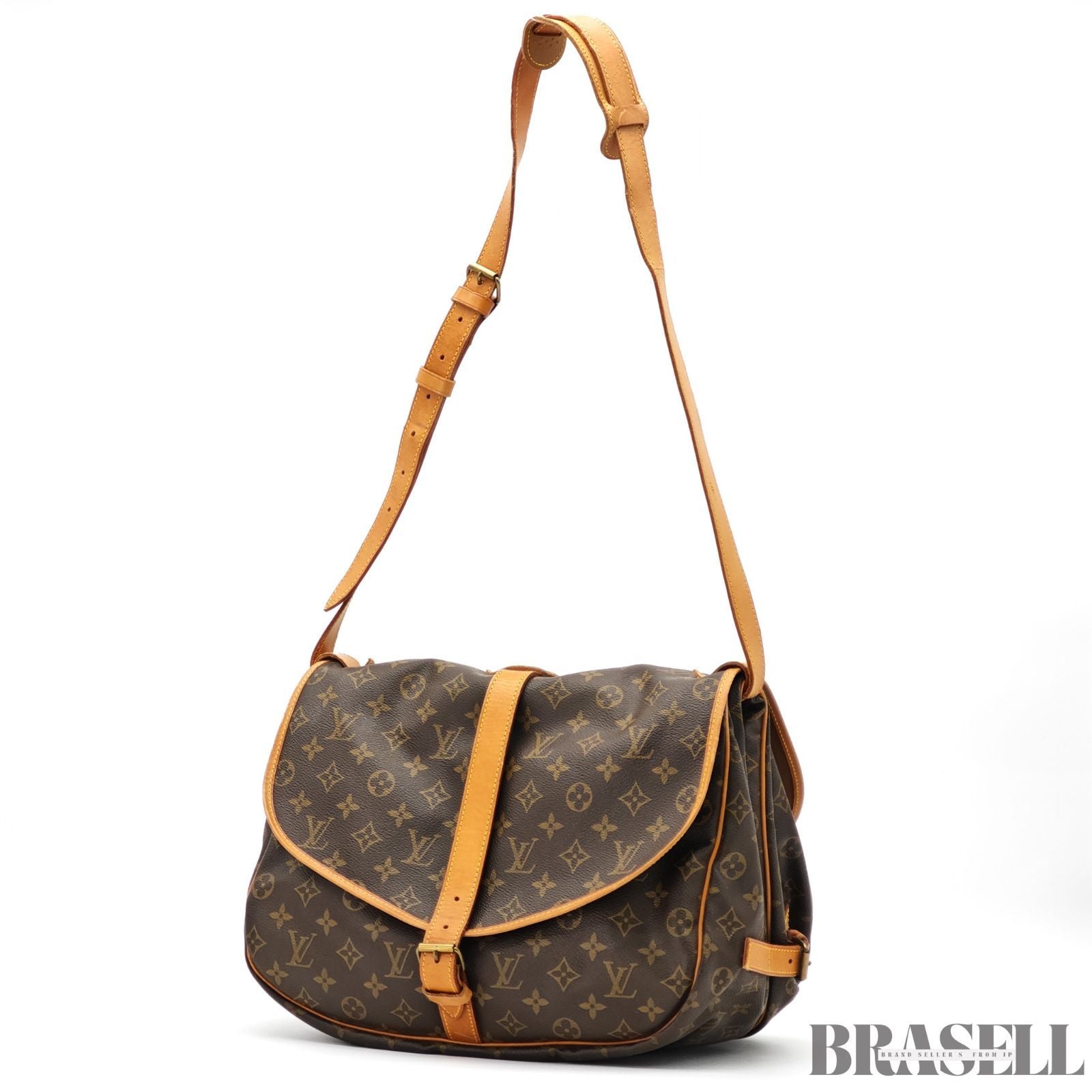 LOUIS VUITTON Saumur 35 Shoulder Bag Monogram M42254【ImportFeeFREE】