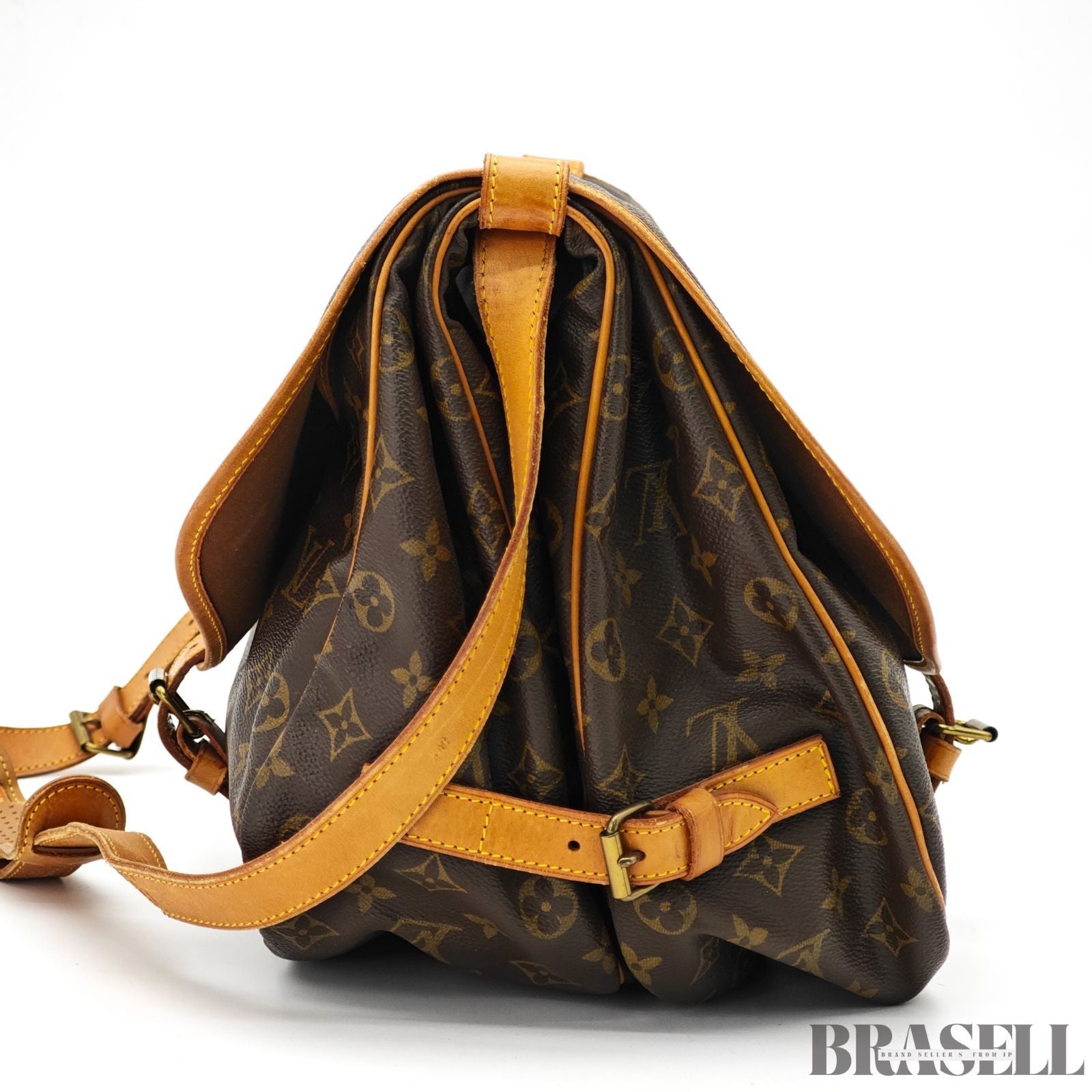 LOUIS VUITTON Saumur 35 Shoulder Bag Monogram M42254【ImportFeeFREE】