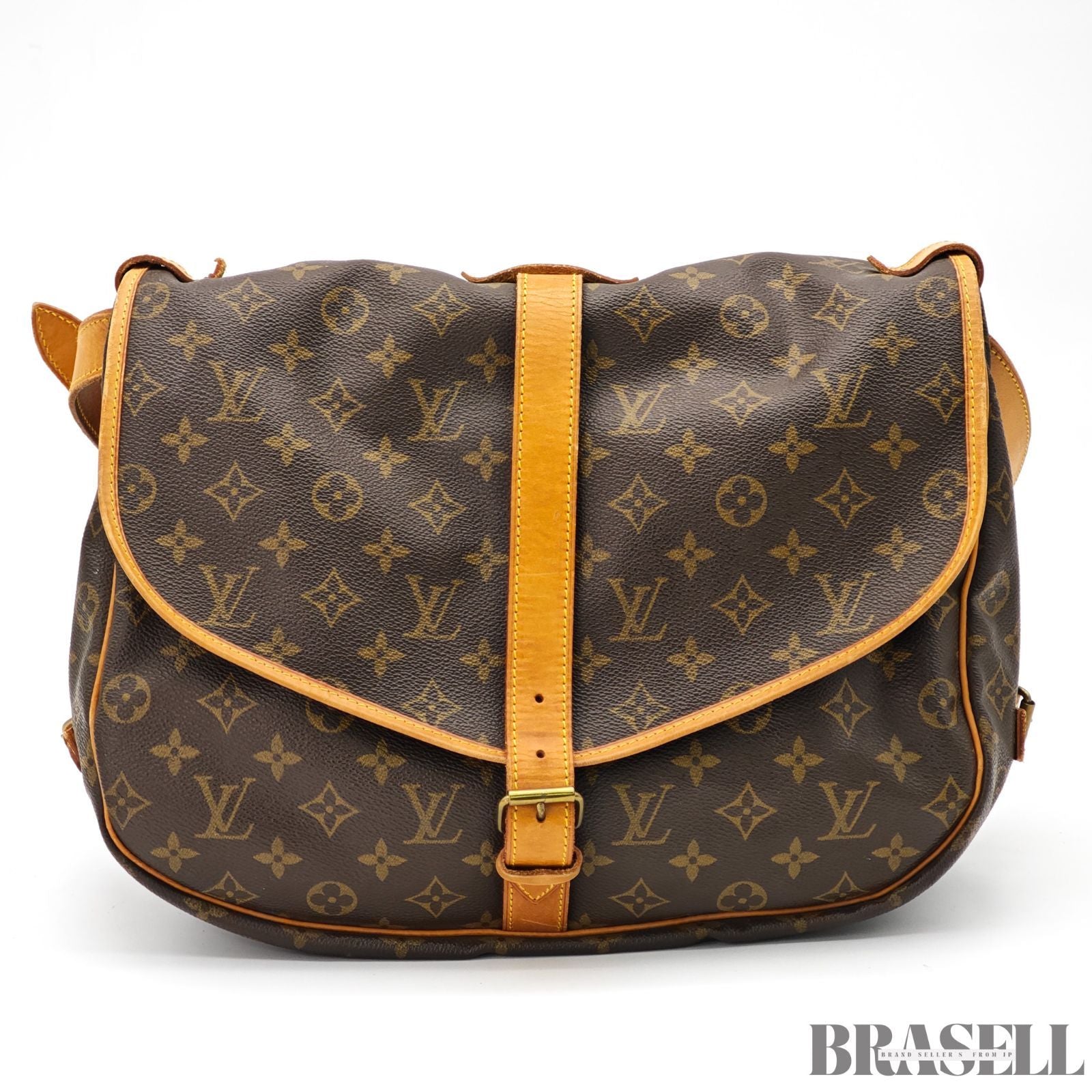 LOUIS VUITTON Saumur 35 Shoulder Bag Monogram M42254【ImportFeeFREE】