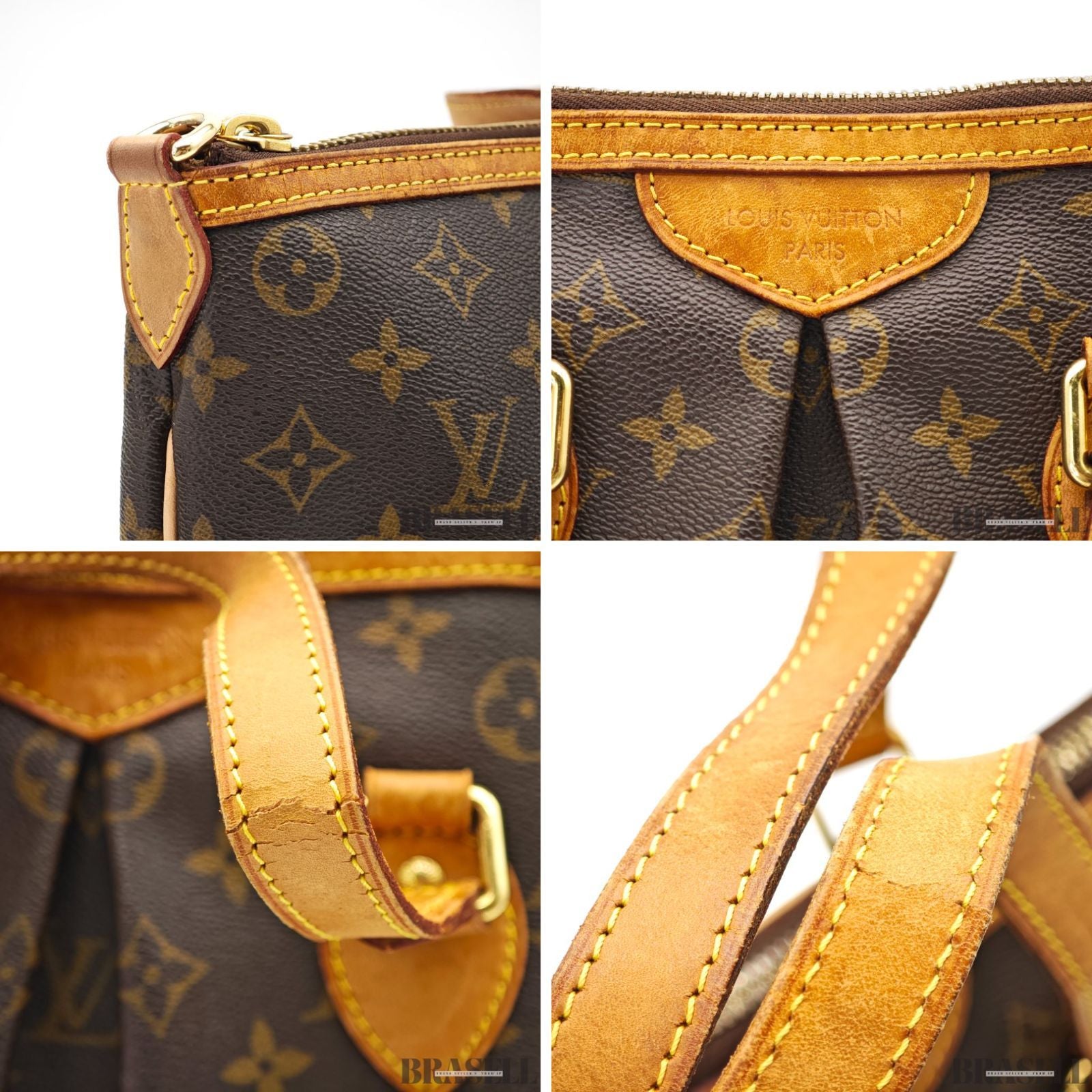 Louis Vuitton Monogram Palermo PM M40145 Tote Shoulder【ImportFeeFREE】