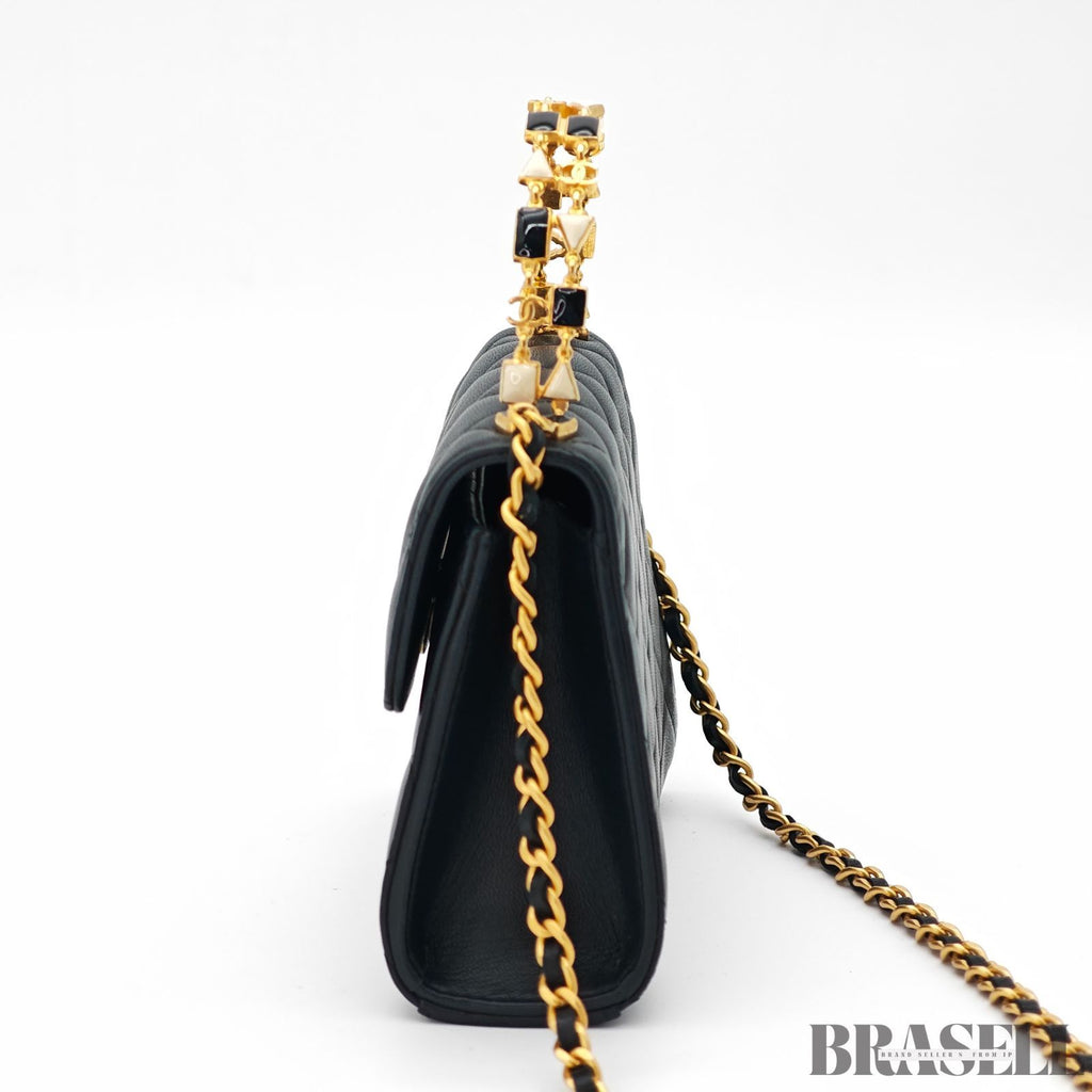 CHANEL Matelasse Coco Handle 2Way Chain Shoulder Flap Top【ImportFeeFREE】