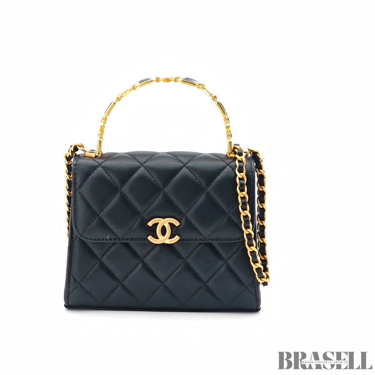 CHANEL Matelasse Coco Handle 2Way Chain Shoulder Flap Top【ImportFeeFREE】