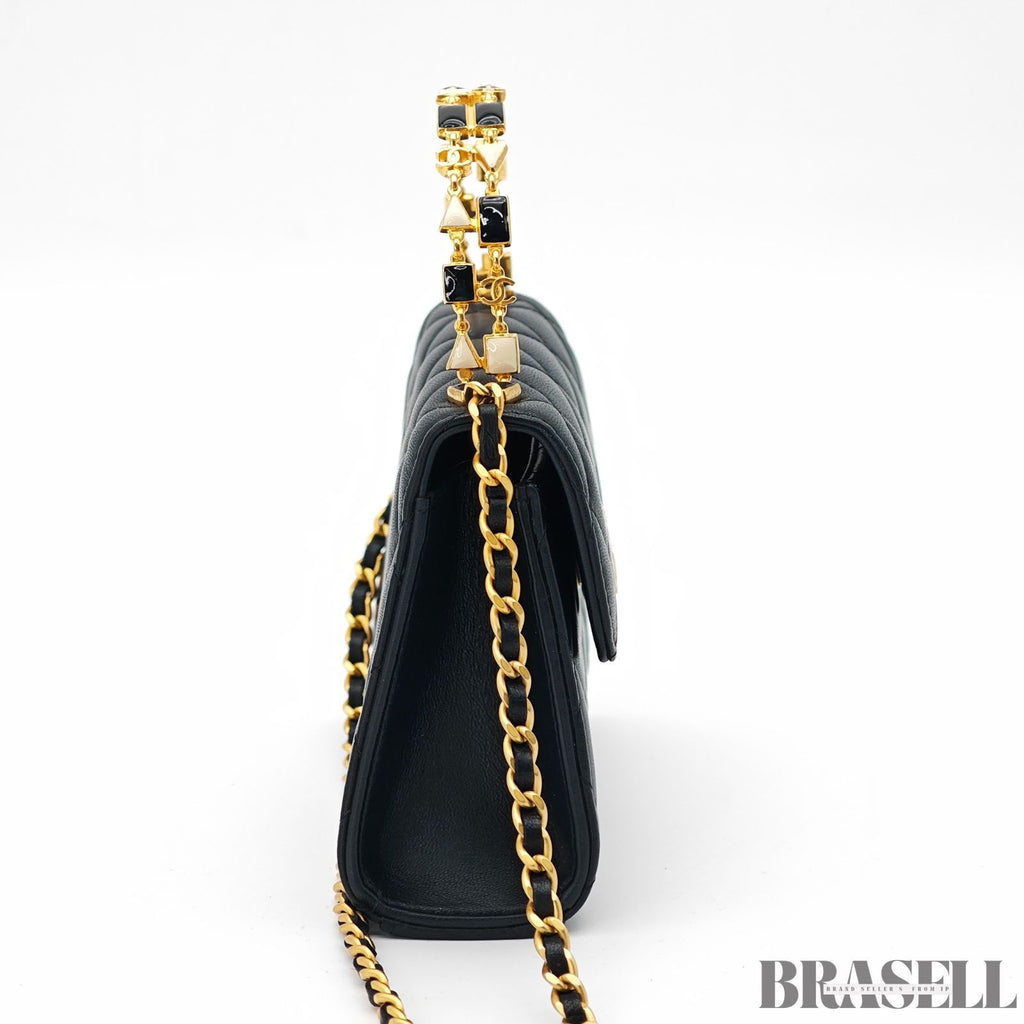 CHANEL Matelasse Coco Handle 2Way Chain Shoulder Flap Top【ImportFeeFREE】
