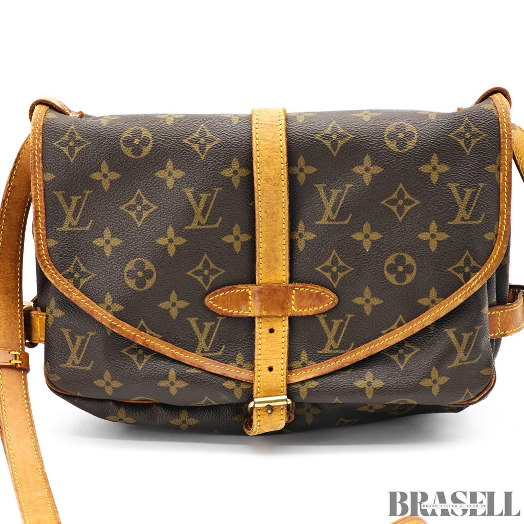 Louis Vuitton Monogram Saumur 30 M42256 Shoulder Bag Flap【ImportFeeFREE】