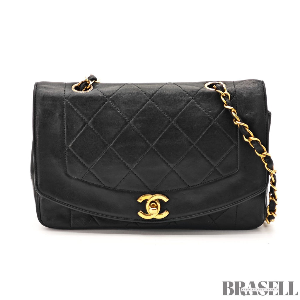 CHANEL Diana 22 Matelasse A01164 Black Flap Chain 【ImportFeeFREE】