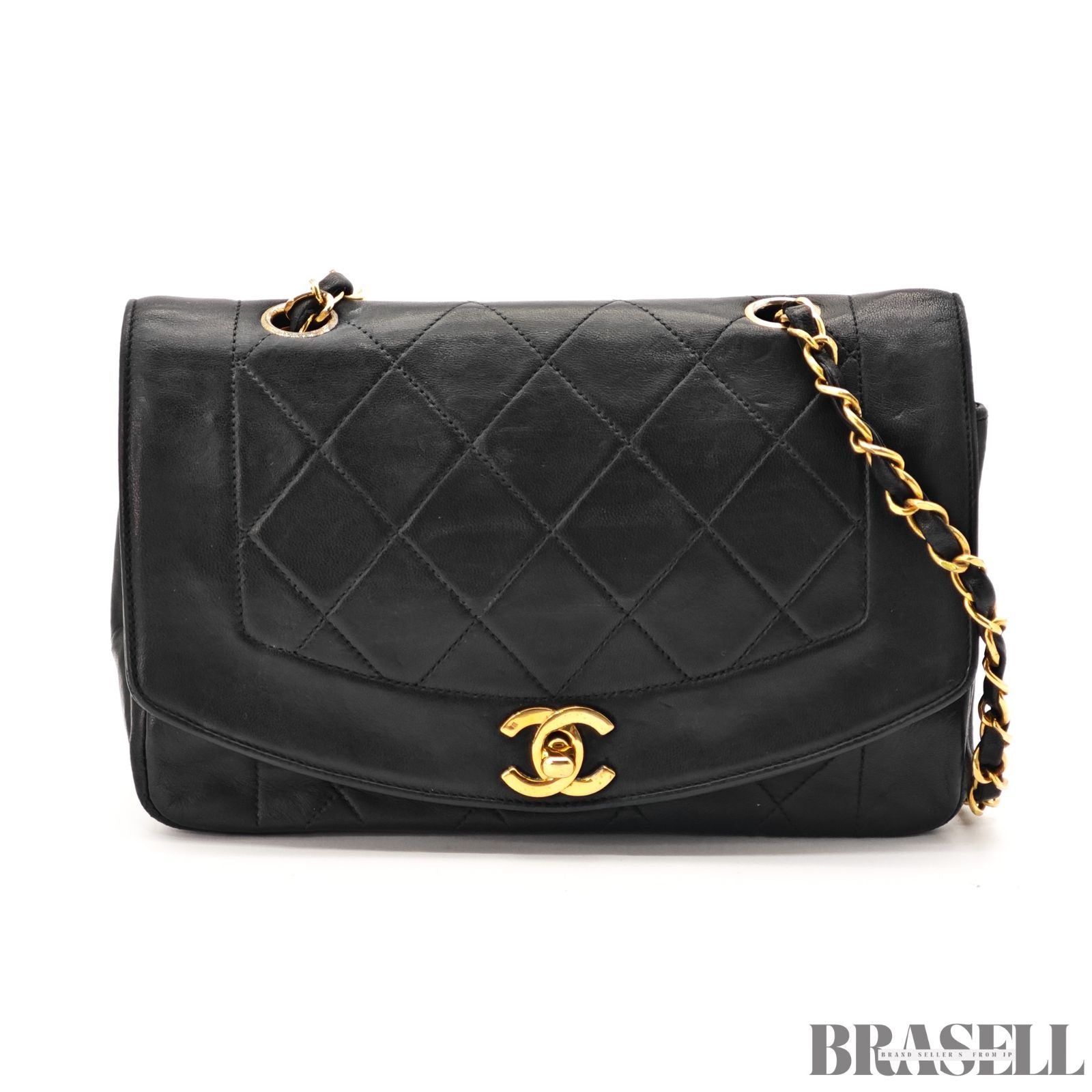CHANEL Diana 22 Matelasse A01164 Black Flap Chain 【ImportFeeFREE】