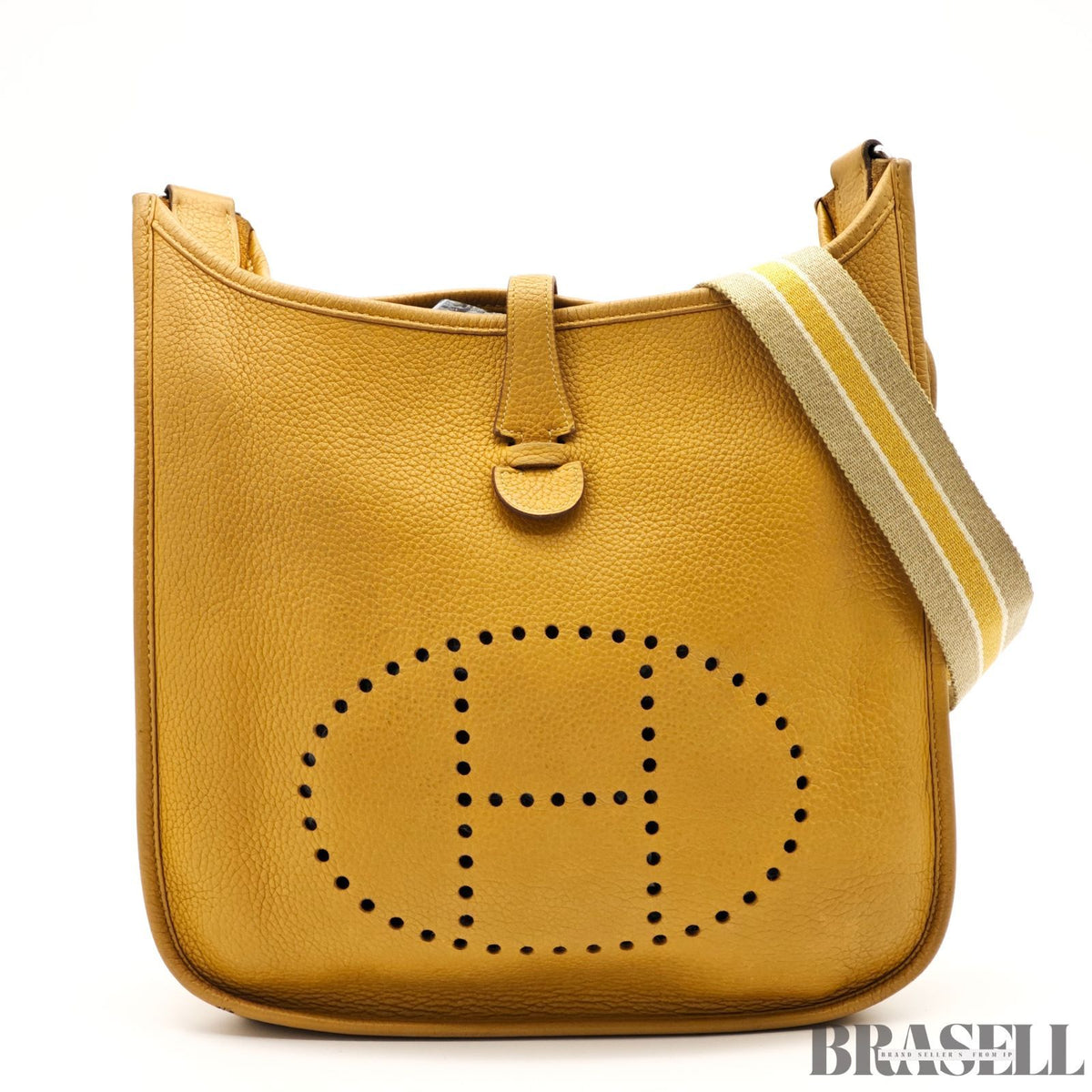 HERMES Evelyne 2PM Jaune Yellow Taurillon Clemence Unisex【ImportFeeFREE】