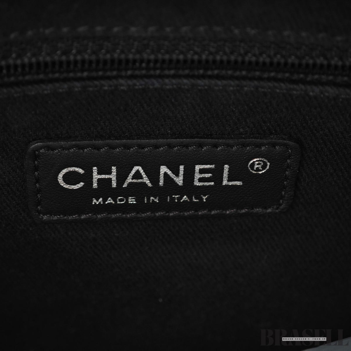 CHANEL Deauville Denim Chain Tote Shoulder Bag Gray Flap【ImportFeeFREE】