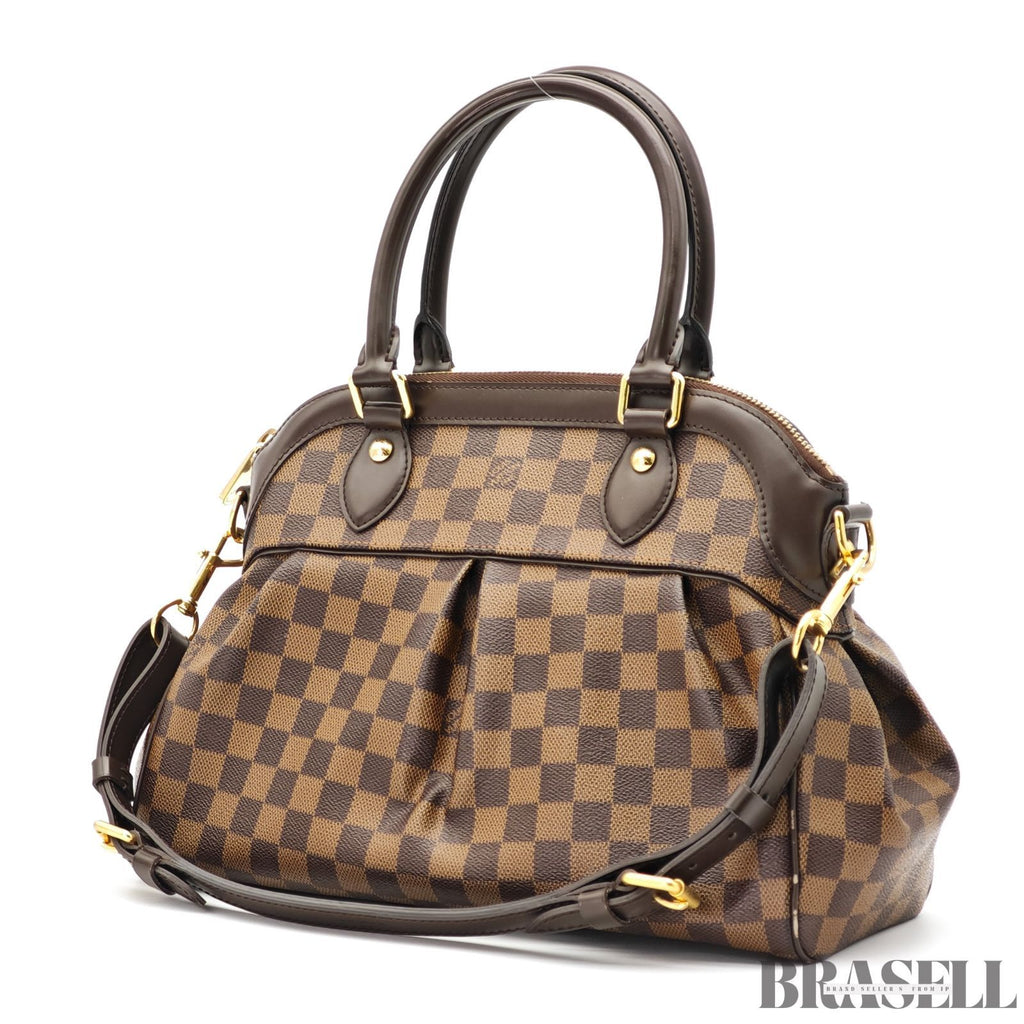 LOUIS VUITTON Trevi PM N51997 Damier Ebene 2Way Handbag 【ImportFeeFREE】