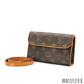 LOUIS VUITTON Florentine M51855 Monogram Waist Pouch【ImportFeeFREE】