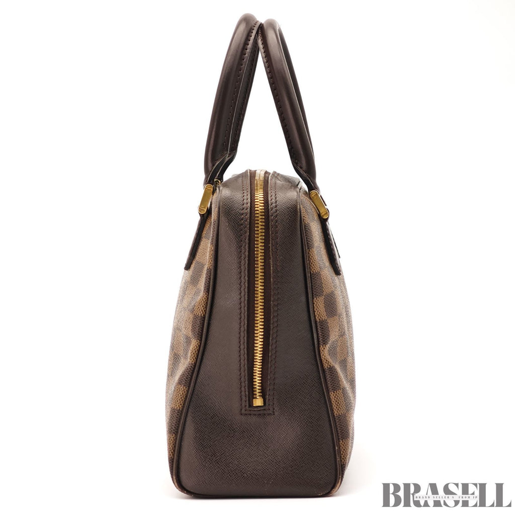 Louis Vuitton Damier Ebene Brera N51150 Handbag Brown 【ImportFeeFREE】