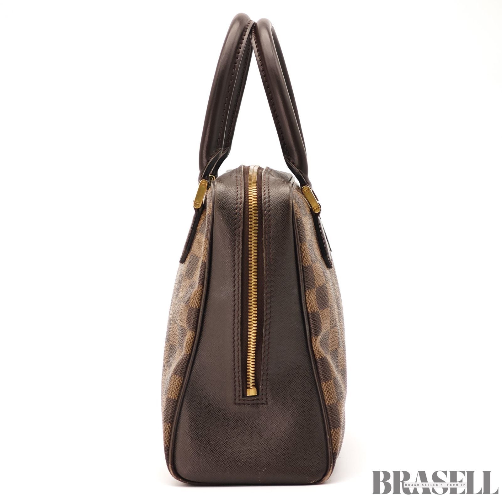 Louis Vuitton Damier Ebene Brera N51150 Handbag Brown 【ImportFeeFREE】