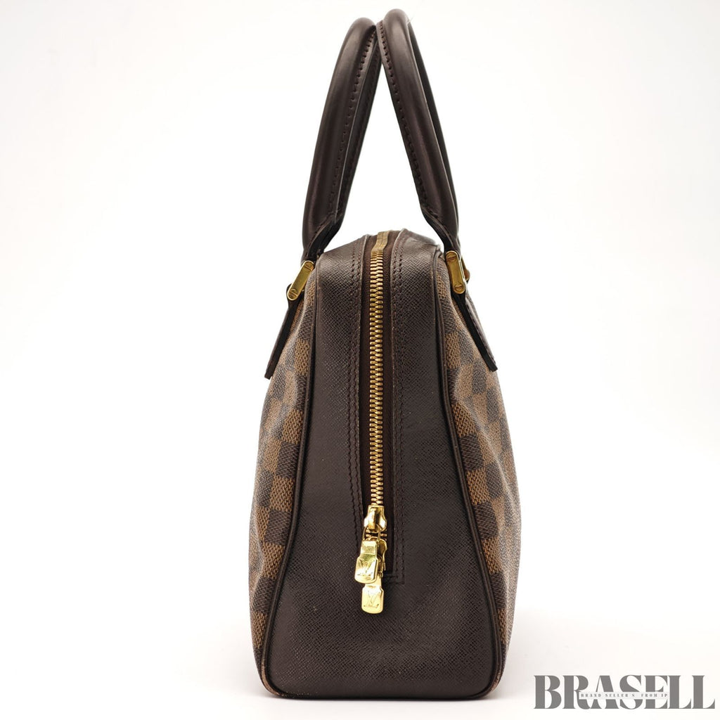 Louis Vuitton Damier Ebene Brera N51150 Handbag Brown 【ImportFeeFREE】