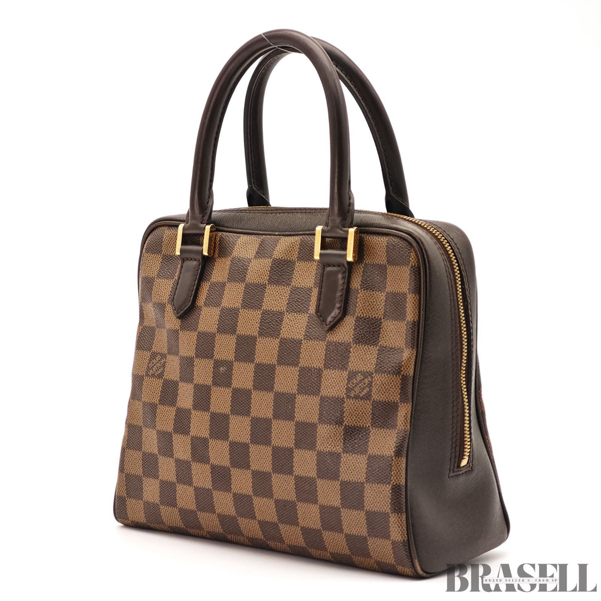 Louis Vuitton Damier Ebene Brera N51150 Handbag Brown 【ImportFeeFREE】