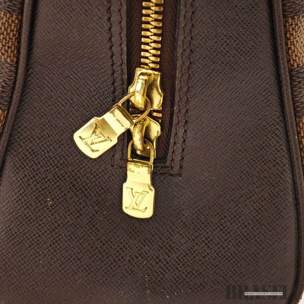 Louis Vuitton Damier Ebene Brera N51150 Handbag Brown 【ImportFeeFREE】