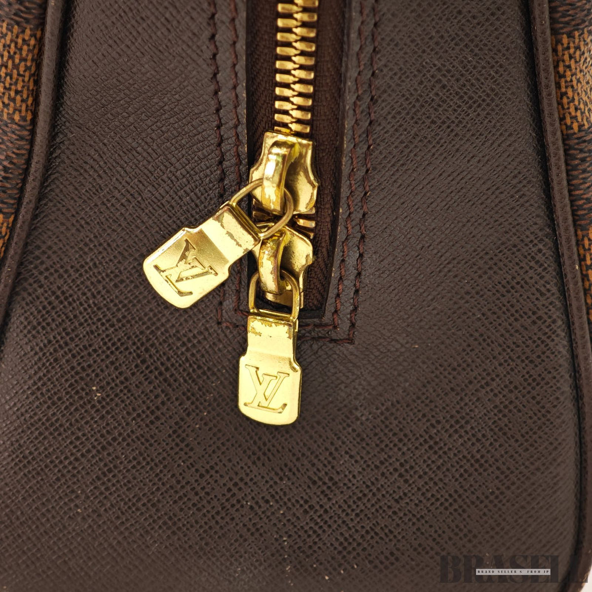 Louis Vuitton Damier Ebene Brera N51150 Handbag Brown 【ImportFeeFREE】