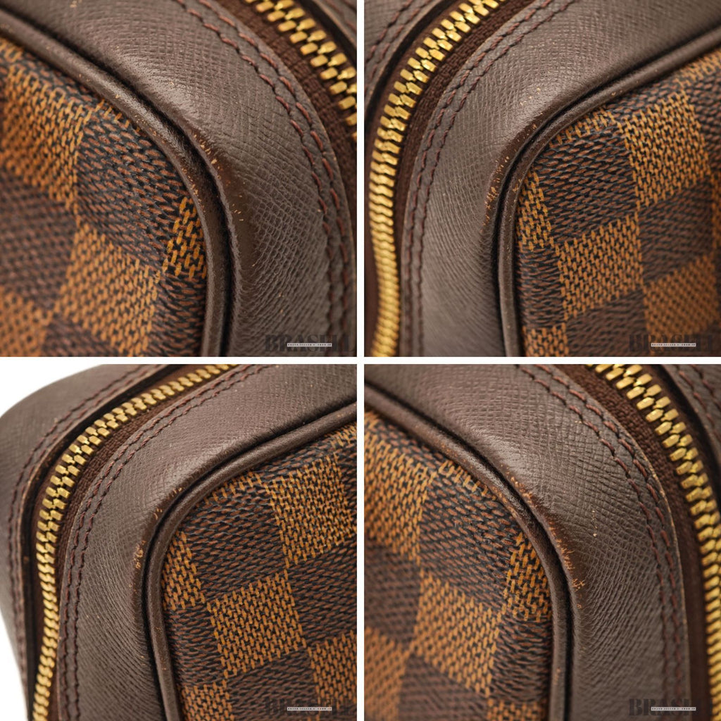 Louis Vuitton Damier Ebene Brera N51150 Handbag Brown 【ImportFeeFREE】