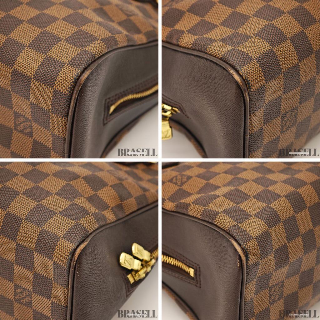 Louis Vuitton Damier Ebene Brera N51150 Handbag Brown 【ImportFeeFREE】