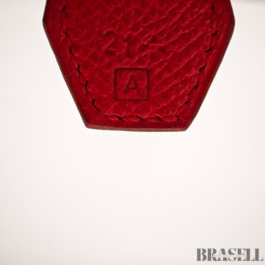 HERMES Bolide 35 2way Handbag Bag Cushvel Red 【ImportFeeFREE】
