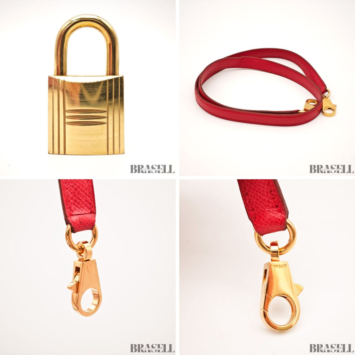 HERMES Bolide 35 2way Handbag Bag Cushvel Red 【ImportFeeFREE】