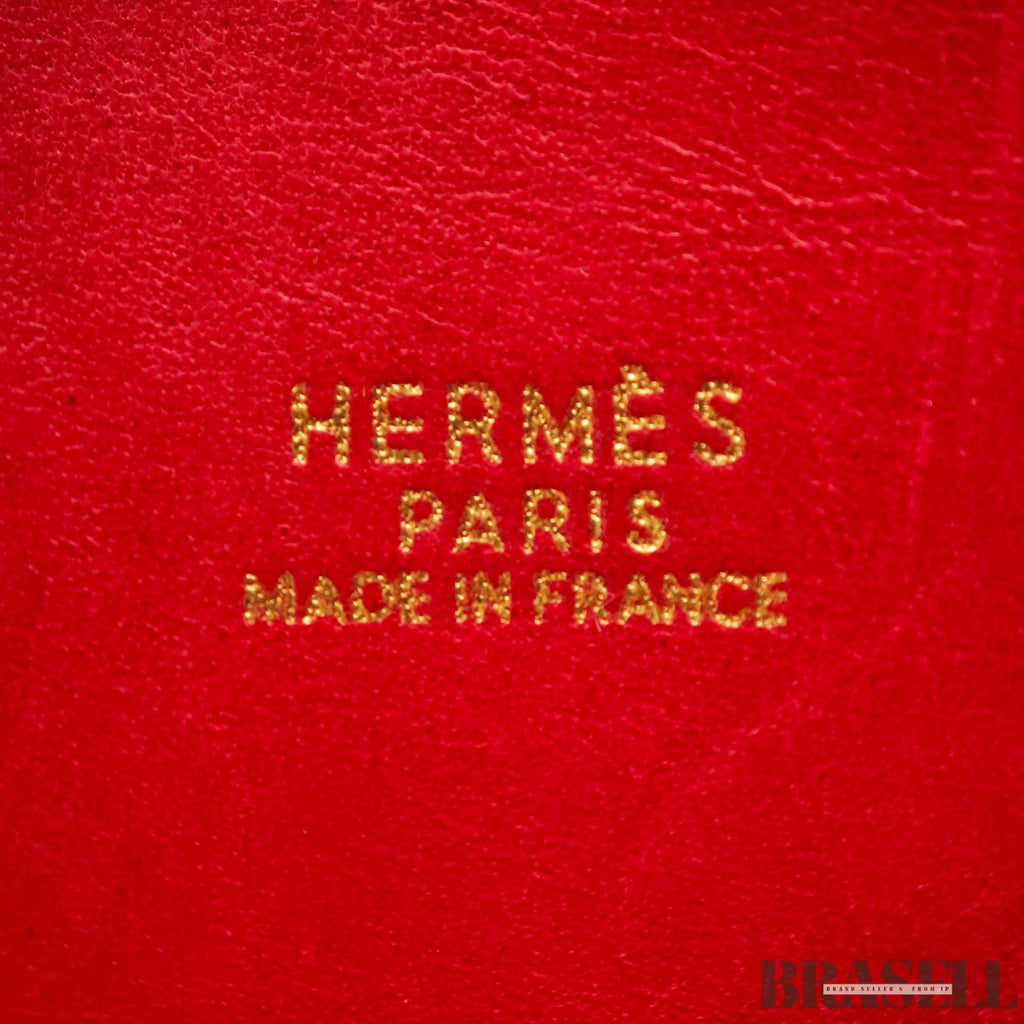 HERMES Bolide 35 2way Handbag Bag Cushvel Red 【ImportFeeFREE】