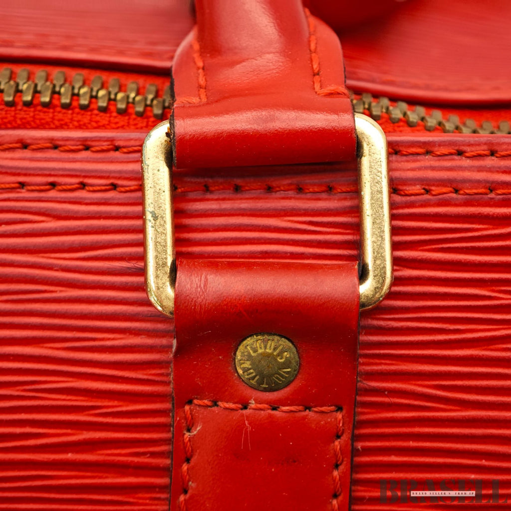 Louis Vuitton Keepall 50 epi red handbag boston 【ImportFeeFREE】