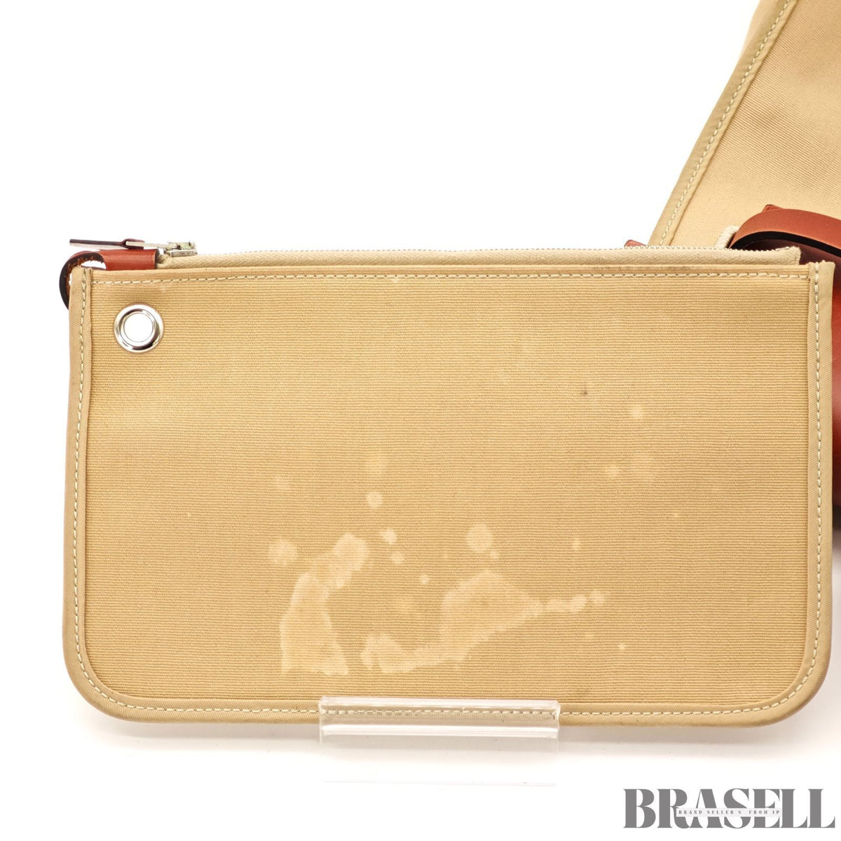 Hermes Herbag Zip MM 2way Handbag beige brown【ImportFeeFREE】